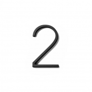House Number Contemporary - 2 - Black