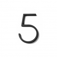 House Number Contemporary - 5 - Black