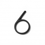 House Number Contemporary - 6 - Black