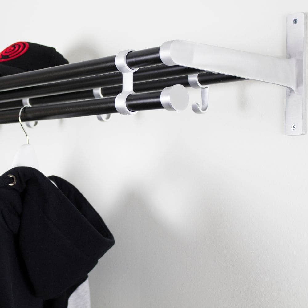 Hat Rack Elegant Plus - 1000mm - Black/Aluminium