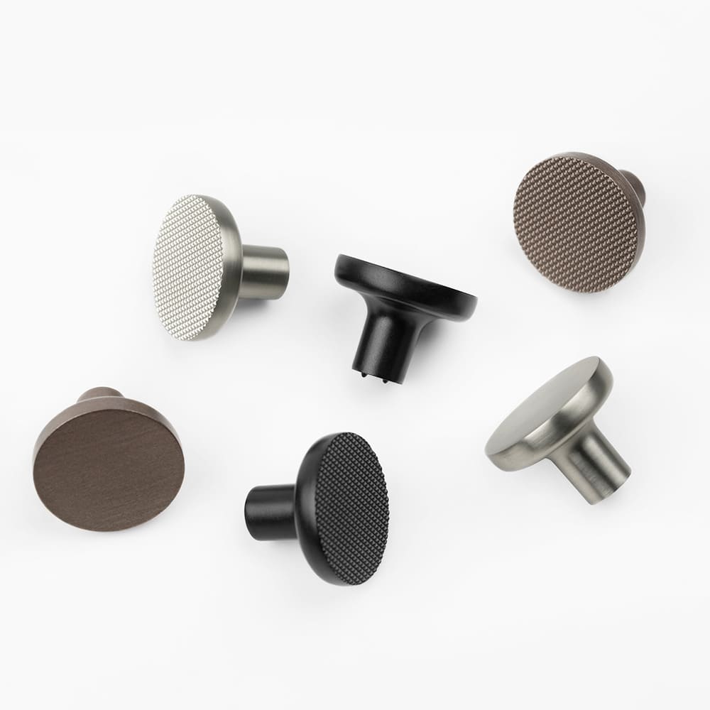 Cabinet Knob Vibe Plain - Stainless Steel Look