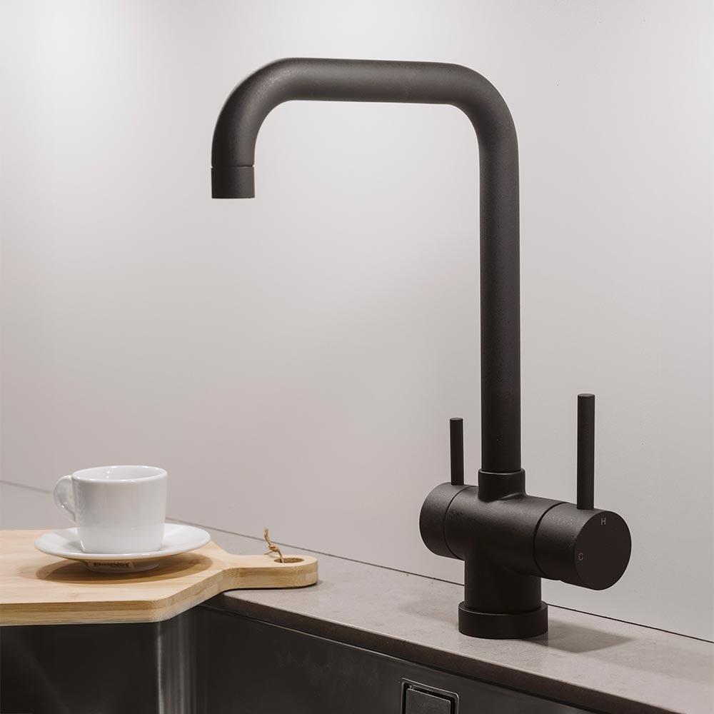Kitchen Mixer Tap Rom - Silgranit Black