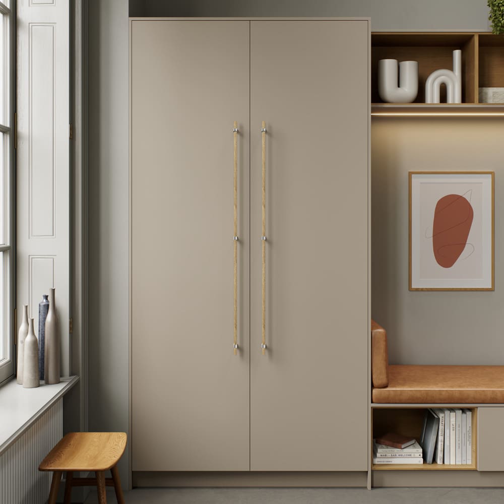 Handle Bond - Oak/Stainless Steel Look