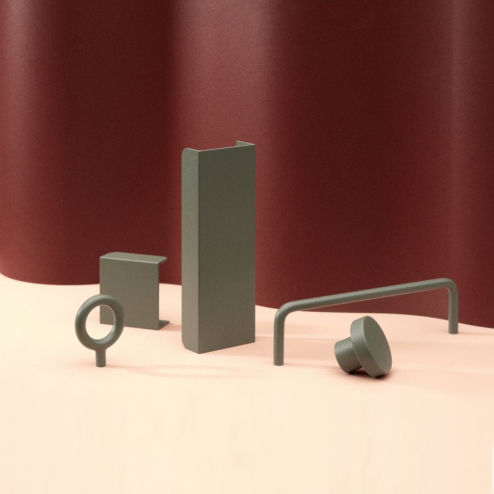 Toniton Circular Knob - Ash Green