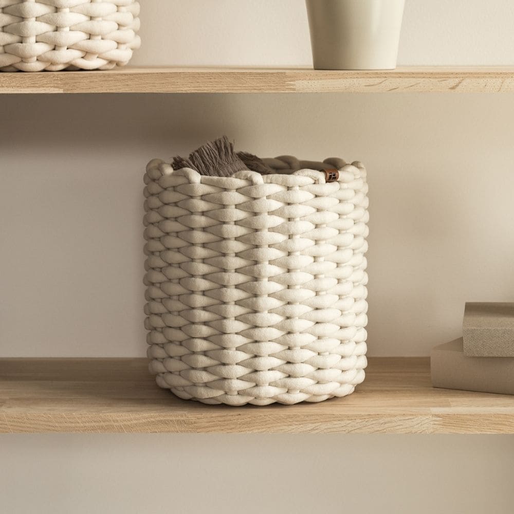 Round Basket - Off-white