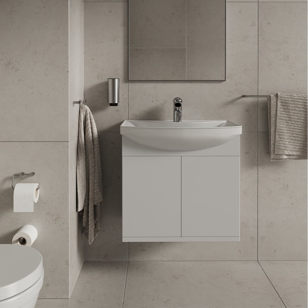 Toilet Roll Holder Stay - Brushed Stainless Steel