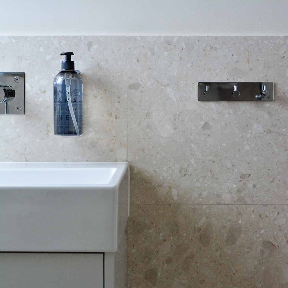 Towel Hook Base 220 3-Hook - Chrome