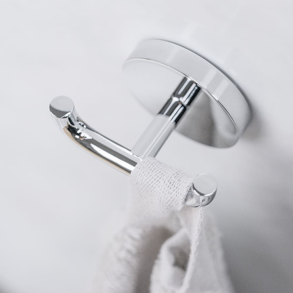 Double Hook Calm - Polished Chrome