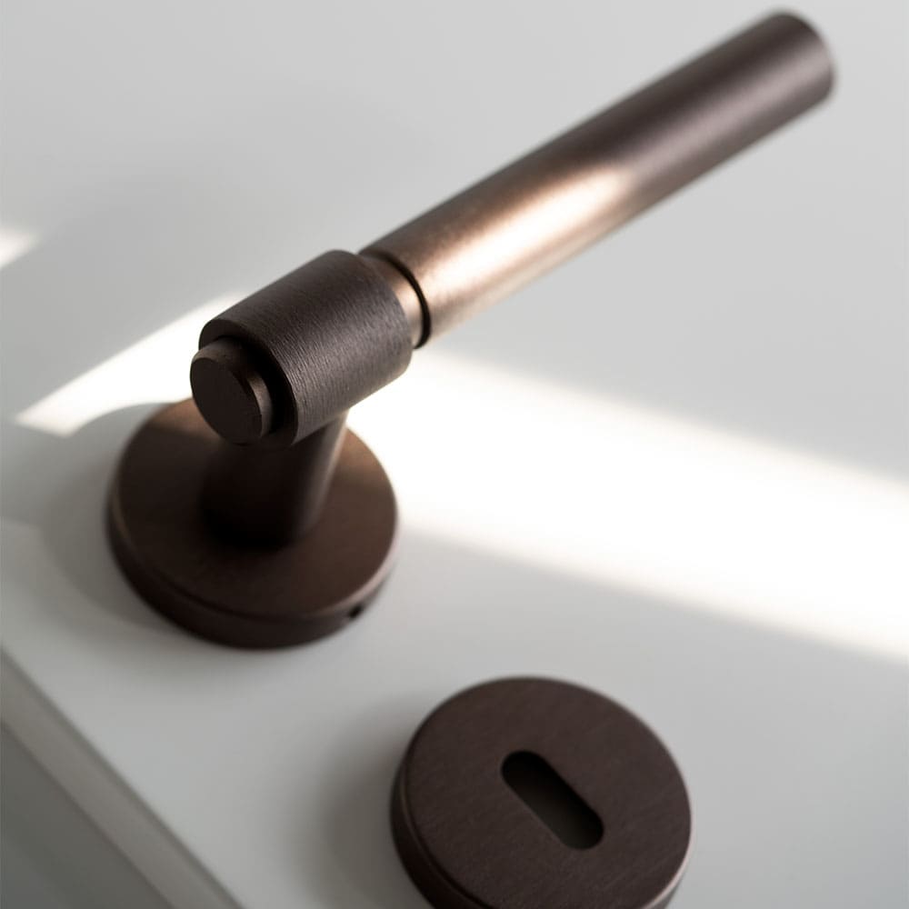 Door Handle Helix 200 Plain - Dark Bronze