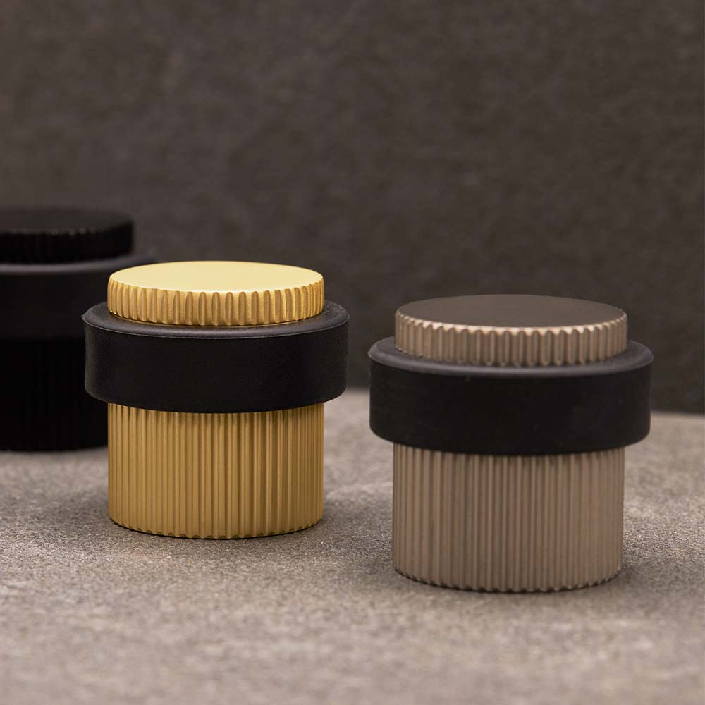 Door Stop Helix Stripe - Brass