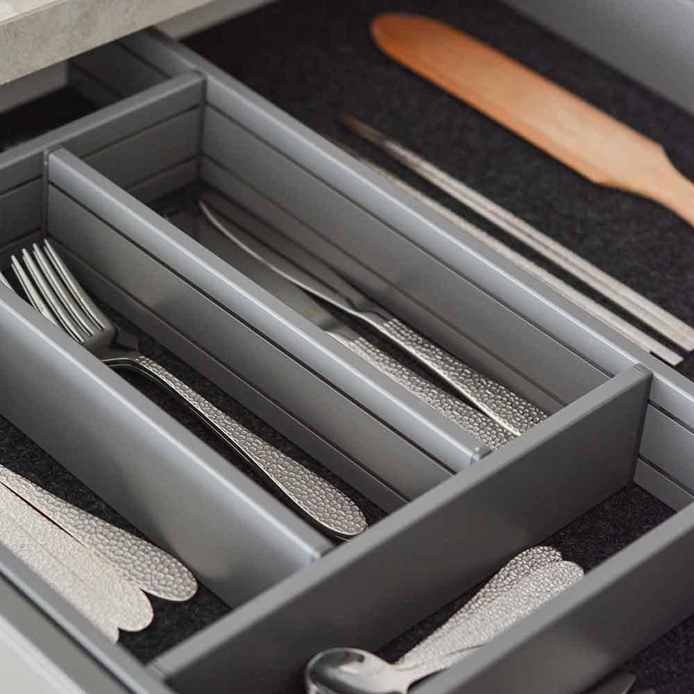 Cutlery drawer Flex Basic - Dark Grey