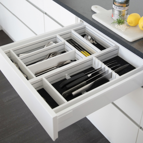 Cutlery drawer Flex Basic - White